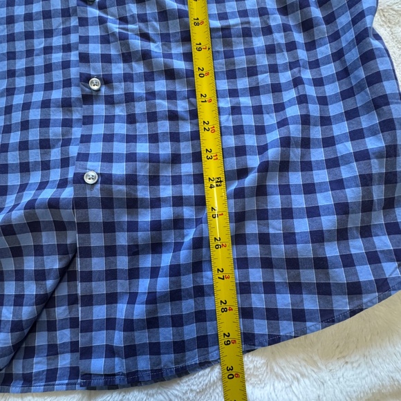 Hugo Boss Blue Checkered Casual regular Fit Button Down Shirt - Picture 10 of 10